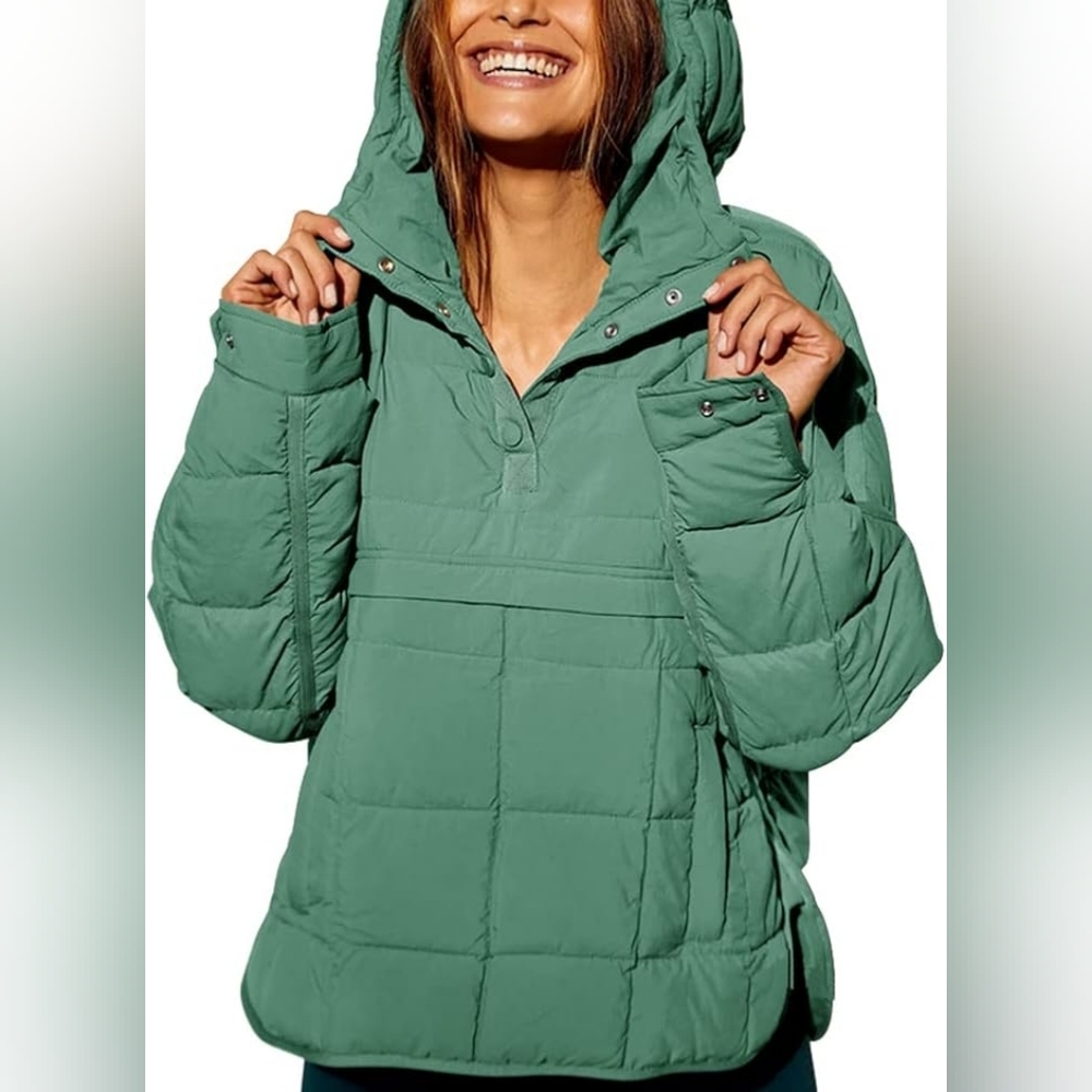 Quilted Pullover Puffer Jacket
